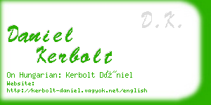 daniel kerbolt business card